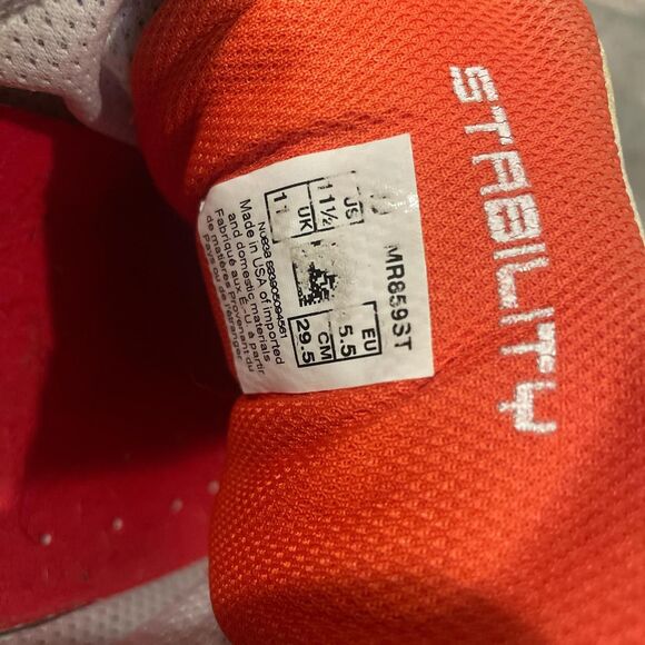 new balance 859 stability orange and silver wr859st sneaker womens size 11.5 - Picture 7 of 8